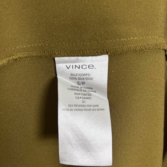 Vince Green 100% Silk Sleeveless Maxi Slip Dress Size Small - Picture 8 of 8